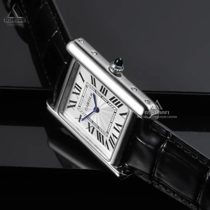 ساعت کارتیه تانک سولو بند چرمی Cartier Tank Solo 9908G