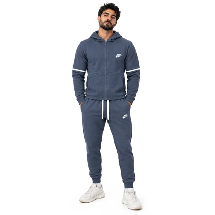 ست سویشرت و شلوار گرمکن اسپرت نایک مدل J24802 آبی نفتی