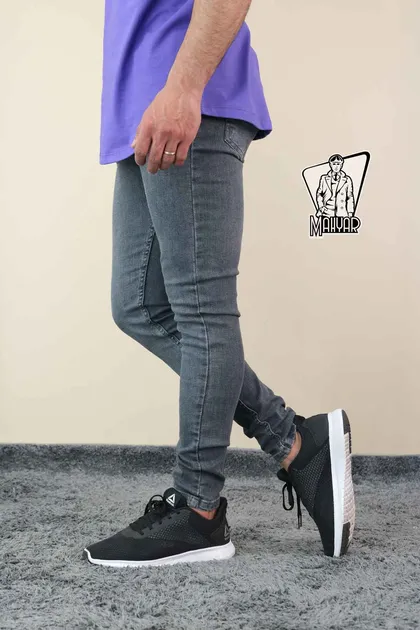 شلوار جین طوسی تیره ZARA