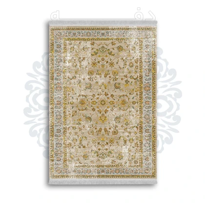 *جدید* فرشینه از جنس پارچه شانل مخمل ترک طرح فانتزی برند دفه کد 1119