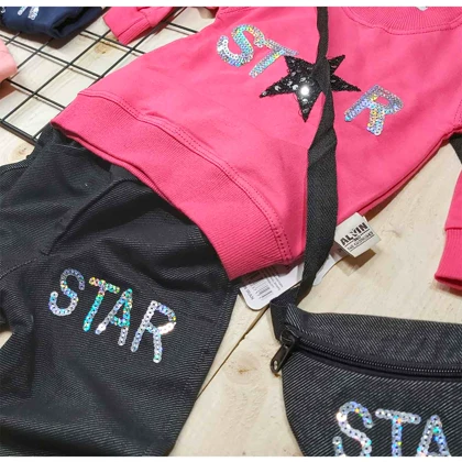 بلوز شلوار دخترونه کیف دار STAR
