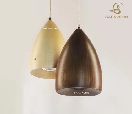 چراغ آویز چوبی طرح سرو 2