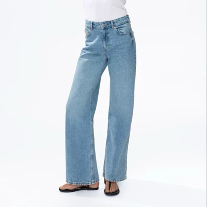 شلوار جین واید لگ H&M | Light denim blue
