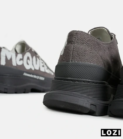 کفش کتانی نیم ساق طوسی Alexander McQueen
