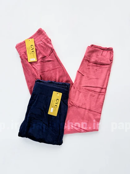 شلوار مخمل ساده کمرکش