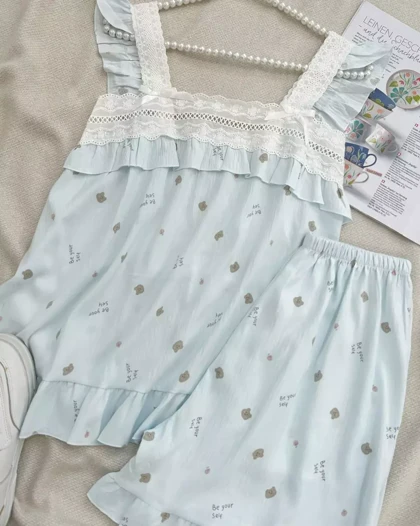 ست تاپ و شلوارک عروسکی کد 5534