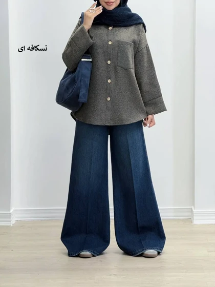 7508-شومیز پاییزه موکا