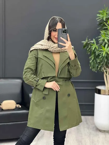 بارانی یقه دوبل