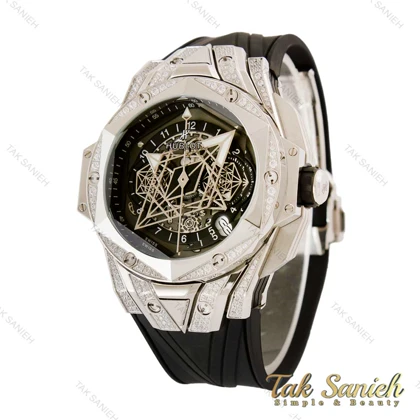 ساعت هابلوت کهکشانی مردانه سیلور نگین‌دار Hublot-4371-G