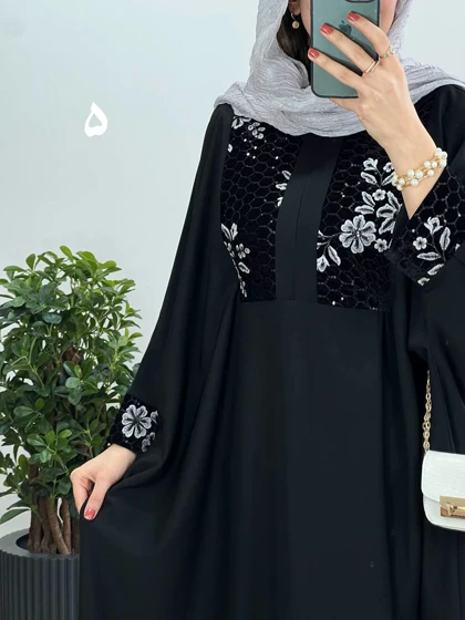 عبای بلند سوزندوزی اسرا 6