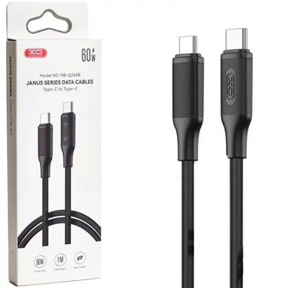 کابل تایپ سی به تایپ سی 60 وات یک متری ایکس‌او XO NB-Q265B