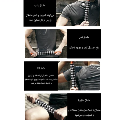 غلتک ماساژ میخ دار مدل KZY‑FM01