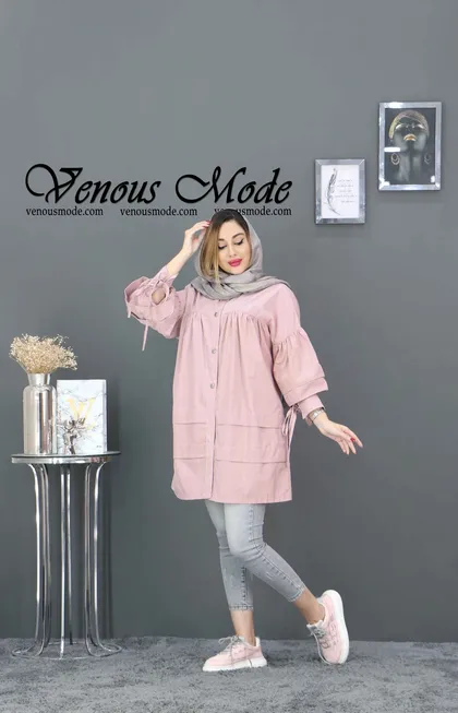 مانتو عروسکی آستین بنددار