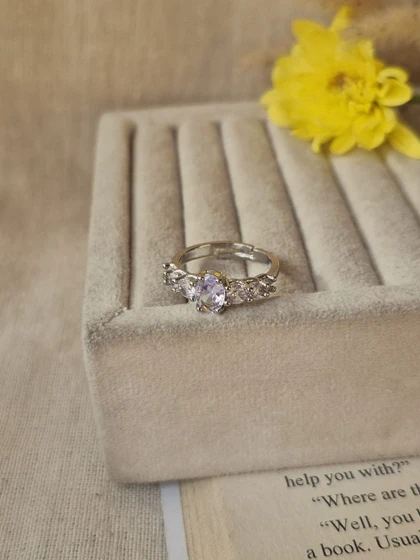 انگشتر جواهری فری سایز بیضی