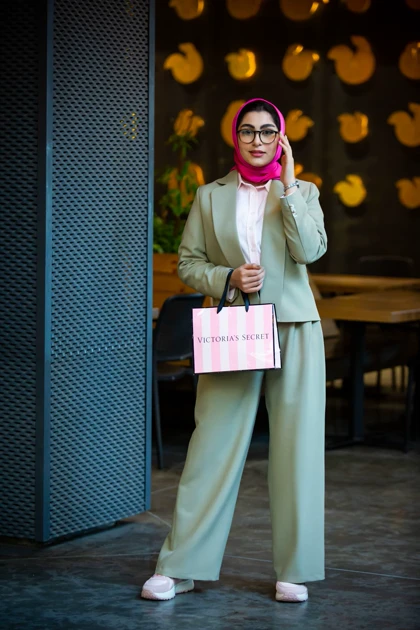 مانتو شلوار یقه e شالدار