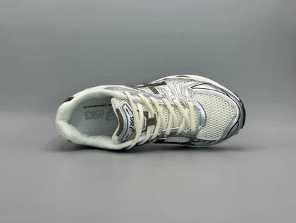 کتانی اسیکس کایانو 14 کرم نقره ای قهوه ای/Asics Kayano 14