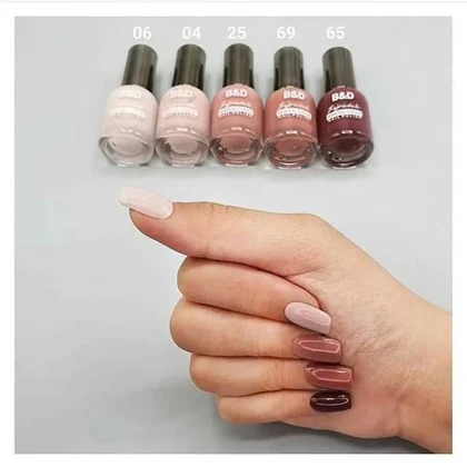 لاک ناخن بی اند دی B&D ساده سری N