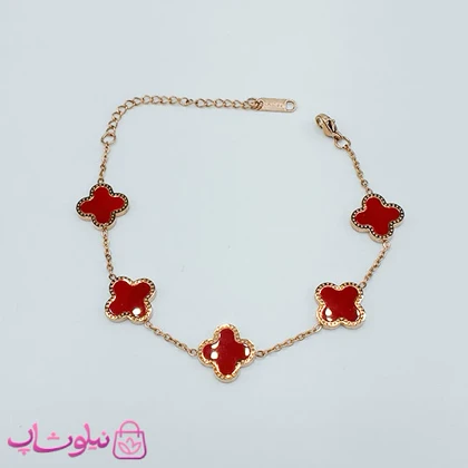 دستبند دخترانه مدل ونکلیف رز گلد کد 1897