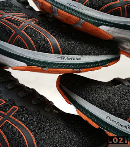 کتانی بزرگ پا خاکستری نارنجی ASICS GEL-KAYANO 27
