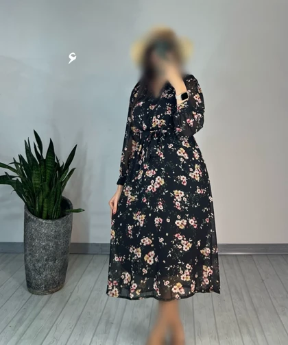 پیراهن حریر میدی41