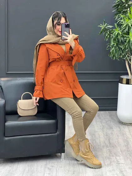 بارانی شش دکمه پشت پاگن