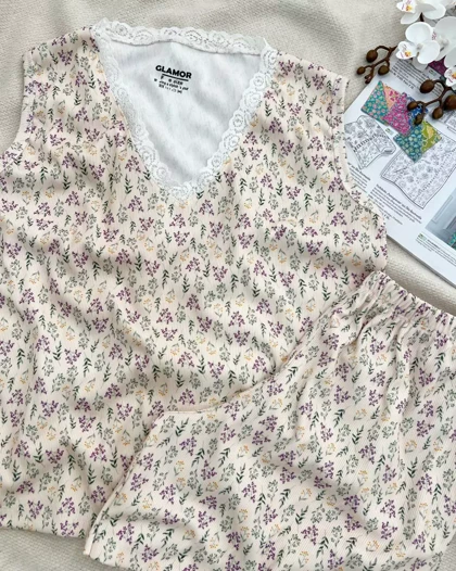 ست تاپ وشلوارک 5 طرح کد 5793