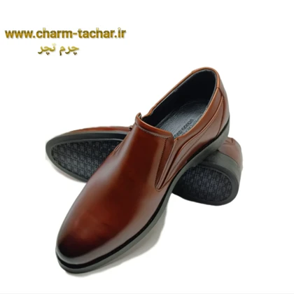 کفش رسمی مردانه بدون بند چرم طبیعیsi186