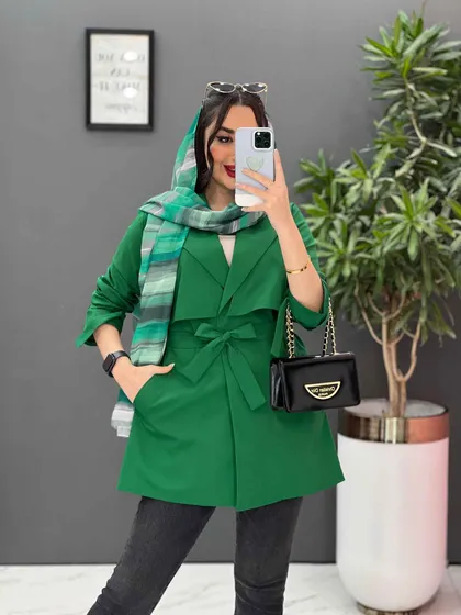 مانتو بالاژیله آستین سگک