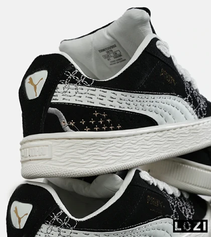 کفش کتانی ورزشی مشکی مردانه و زنانه PUMA suede XL مدل 7478