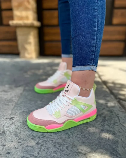 کتانی زنانه ورزشی نایکی جردن 4 (برند کاپلان)