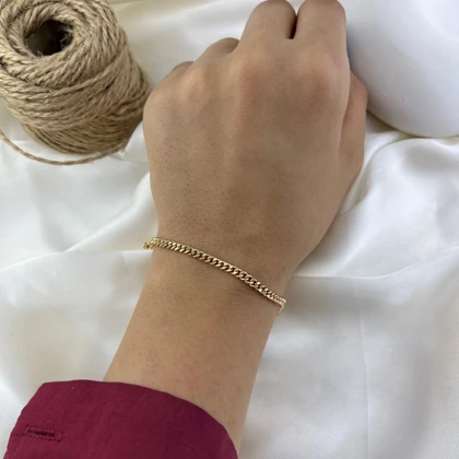 دستبند زنانه مدل آرورا طرح کارتیه رنگ ثابت ژوپینگ