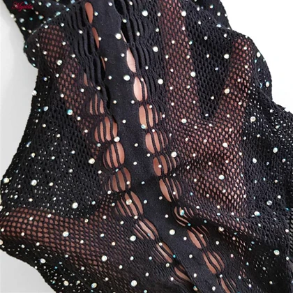 سرهمی فانتزی مشکی مدل نگین‌دار کد 4860-7155