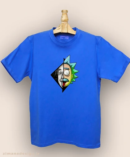 تیشرت مردانه و زنانه طرح ریک اند مورتی و انیشتین