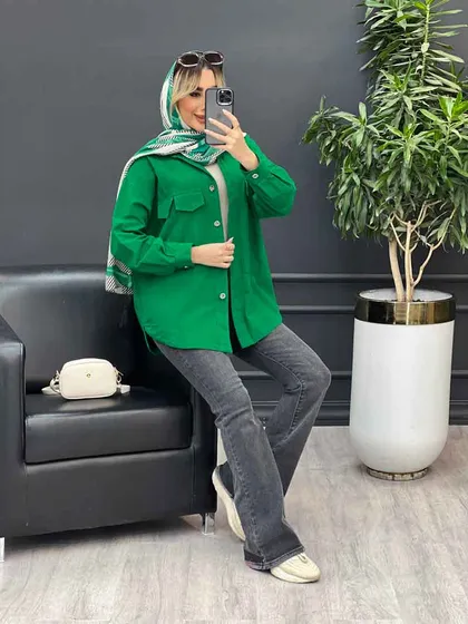 مانتو لینن سه جیب