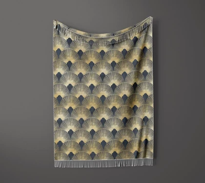 شال مبل ریش دار sofa shawl 92