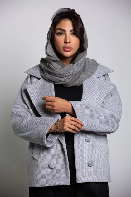 کت زنانه فوتر کجراه 4 دکمه نما