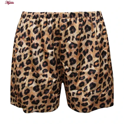 لباس خواب زنانه مدل پلنگی رنگ قهوه‌ای کد 5276-320 ویتاریتا  به همراه کیف نگهدارنده