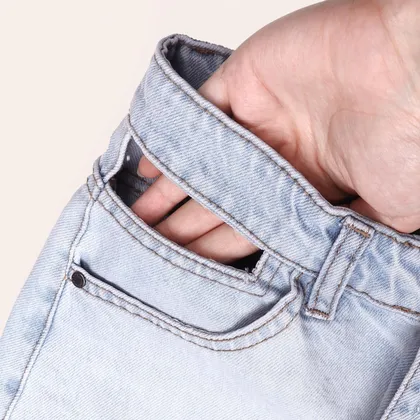 شلوار جین مام زاپ‌دار