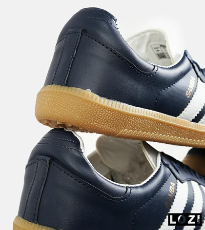 کفش کتانی مردانه و زنانه سرمه ای سفید ADIDAS Samba مدل 7302