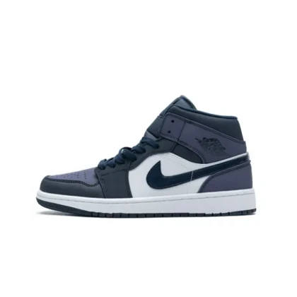 کفش نایک ایر جردن وان ساق‌دار مید ابسیدین سندد بنفش Nike Air Jordan 1 Mid Obsidian Sanded Purple