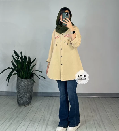 مانتو گلدوزی شقایق 1(ایراد دار)