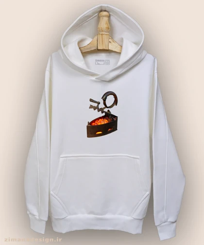 هودی مردانه و زنانه نوستالژی طرح اتو ذغالی