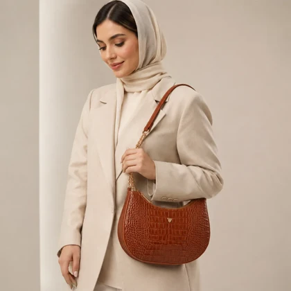 کیف دوشی زنانه مدل دلسا کد077-GC