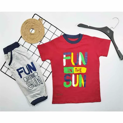 تیشرت شلوارک پسرانه SUN FUN