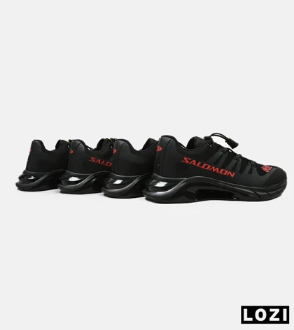 کفش کتانی مردانه و زنانه مشکی قرمز سالومون Salomon LAB