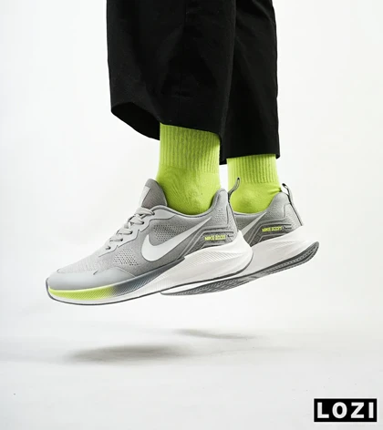 کفش کتانی مردانه و زنانه طوسی Nike air zoom