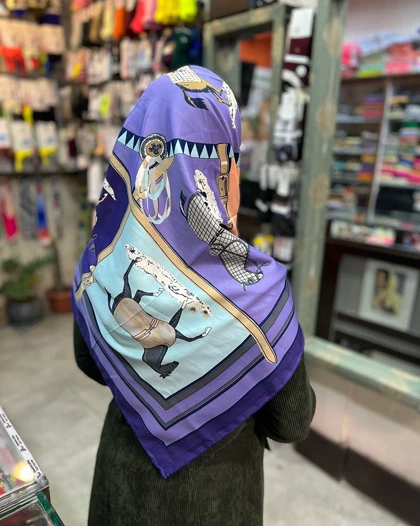 روسری هرمس ابریشم کجراه