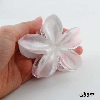 کلیپس دخترانه مدل پلومریا دو رنگ آبرنگی