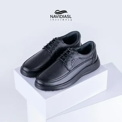 کفش مردانه چرم طبی اداری و روزانه کد 7049025