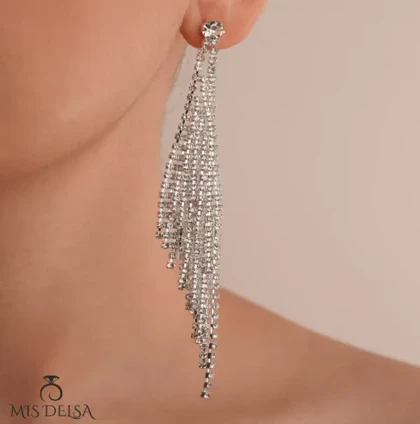 گوشواره جواهری نگین‌دار